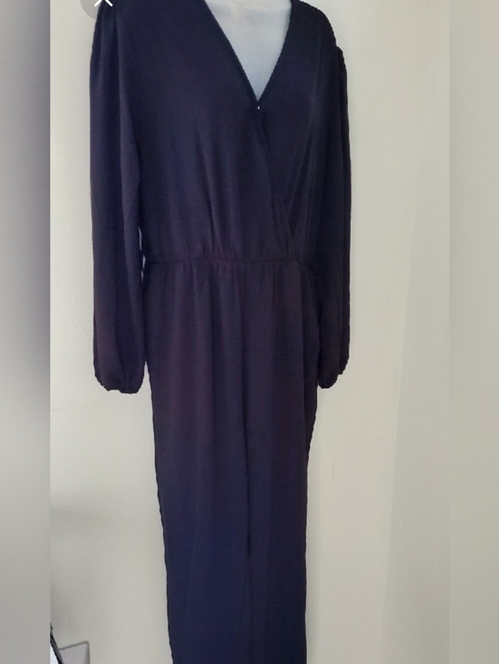 BTFBM Black V-Neck Long-Sleeve JUMPSUIT Size Large